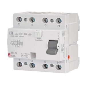 ETI EFI-P4 Tip A 63/0.1 10kA,  diferential RCCB Tip A