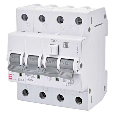 siguranta-diferentiala-rcbo-ETI-KZS-4M-3P+N-A-C10-6KA
