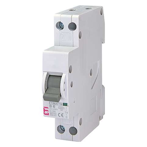 Siguranta automata MCB ETI ETIMAT 1N 1PN B6 6kA