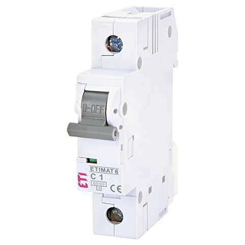 Siguranta automata MCB ETI ETIMAT6 1P C1 6kA