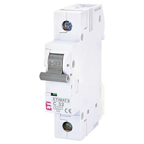 Siguranta automata MCB ETI ETIMAT6 1P C32 6kA