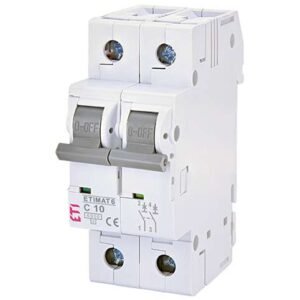 Siguranta automata MCB ETI ETIMAT6 2P C10 6kA