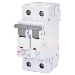 Siguranta automata MCB ETI ETIMAT6 2P C13 6kA