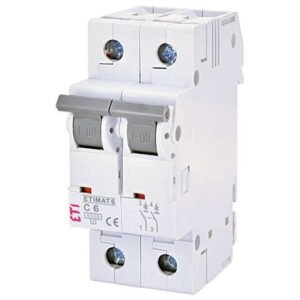 Siguranta automata MCB ETI ETIMAT6 2P C6 6kA