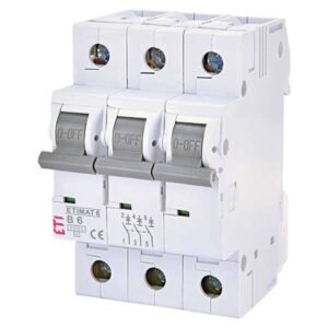 Siguranta automata MCB ETI ETIMAT 6 3P B6 6kA