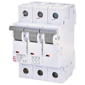 Siguranta automata MCB ETI ETIMAT 6 3P C20 6kA