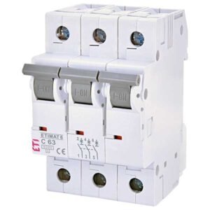 Siguranta automata MCB ETI ETIMAT 6 3P C63 6kA