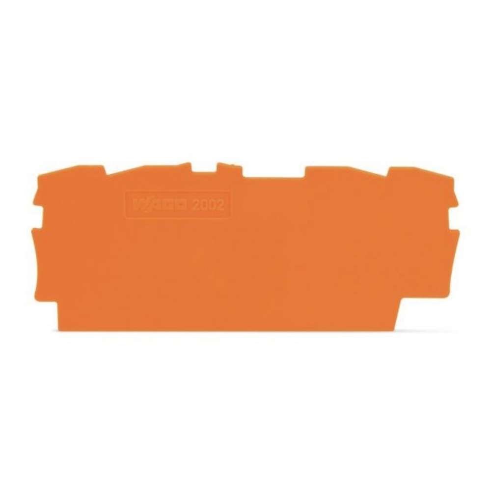 Capac si placa intermediara clema sir WAGO 2002-1492 Portocaliu