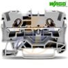 Clema sir de trecere cu 2 conductori 4 mmp push-in WAGO 2004-1201 Gri
