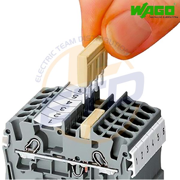Jumper cu 2 pini 1-2 WAGO 2002-402 Gri - 2