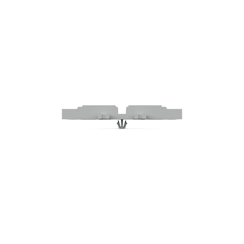 Suport de montaj; 5 cai; pt conector in linie cu parghie; cu picior de montare cu inclichetare; gri - imagine 2