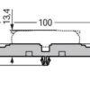 Suport de montare cu detensionare; 5 cai; pt conector in linie cu parghie; cu picior de montare cu inclichetare; gri - Thumbnail Image 3
