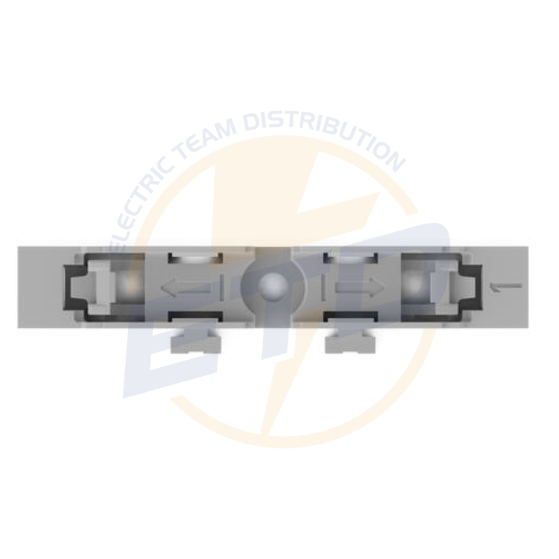 Suport de montaj; 1 cai; pt conector in linie cu parghie; pentru montare cu surub; gri (3)