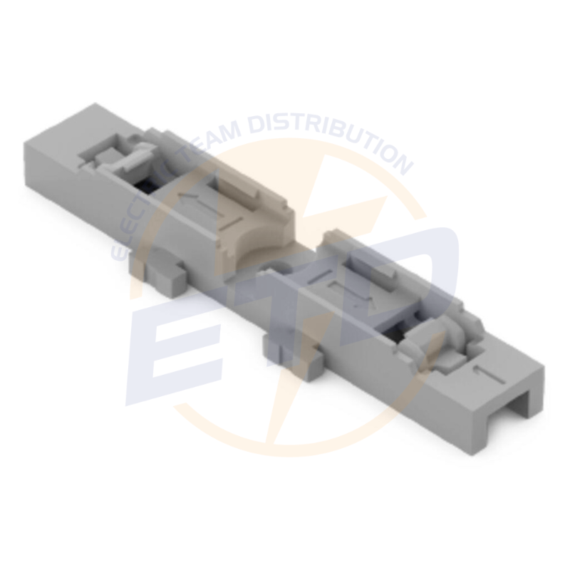 Suport de montaj; 1 cai; pt conector in linie cu parghie; pentru montare cu surub; gri