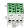 Clemă derivaţie, 35mm², 4 intrări-4 ieşiri, galben verde