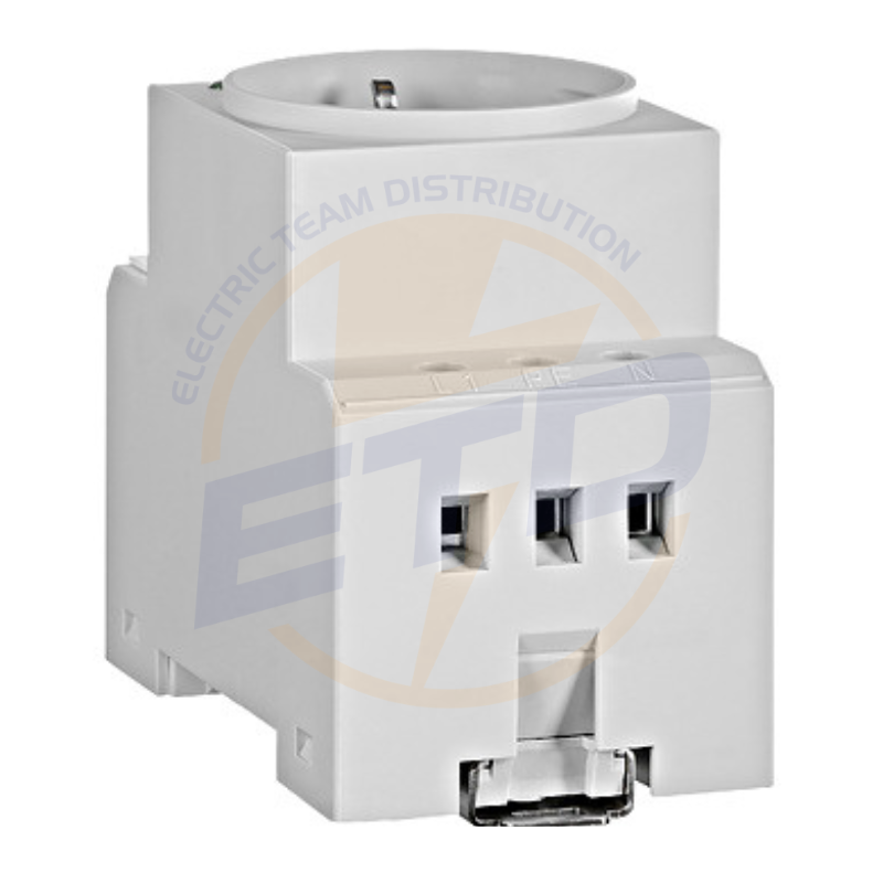 Priza modulara SCHUKO sina DIN, 2P+N, 16A cu LED (5)