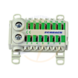 Clemă cu conexiune rapidă, verde, 2 x 25 mm², 14 x 6 mm²