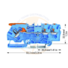 Clema sir WAGO, cu 3 conductori, 4 mmp, albastru -TOPJOB 2104-5304 (2)