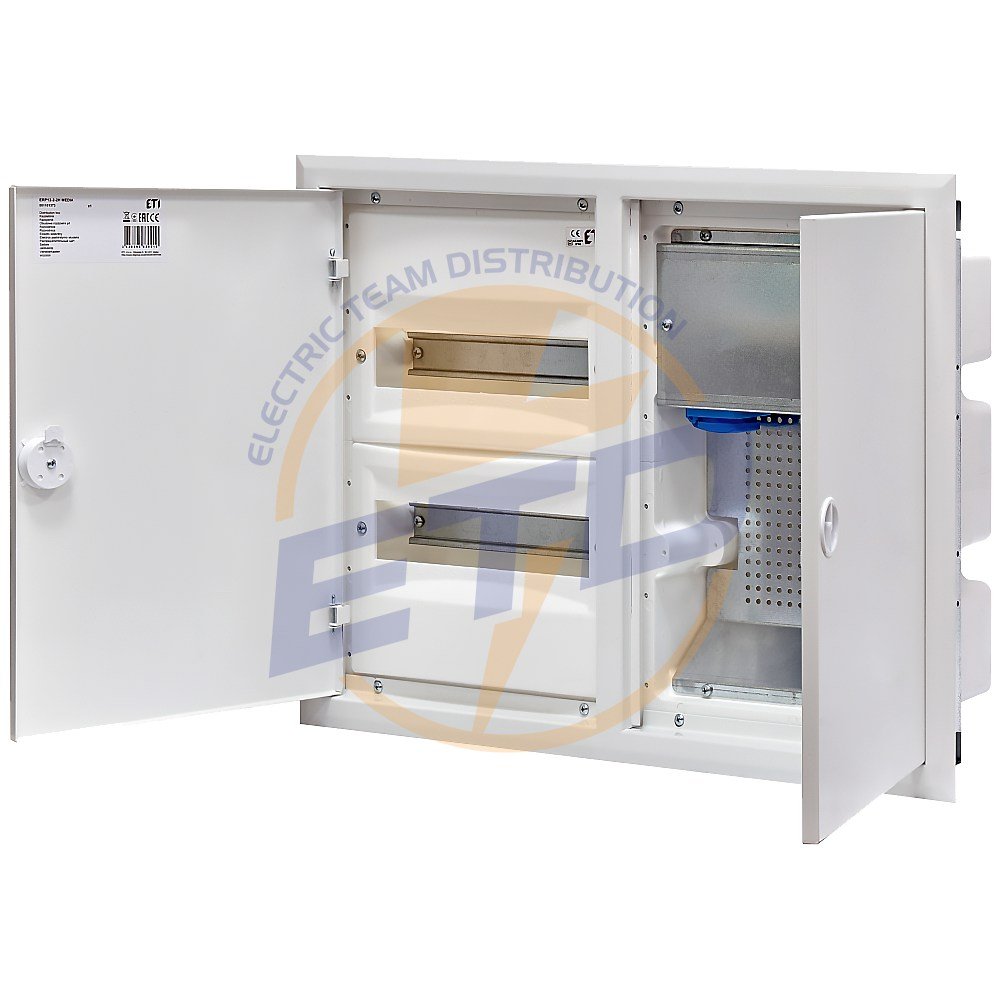 Tablou multimedia incastrat combinat ETI ERP 12-2-2H MEDIA