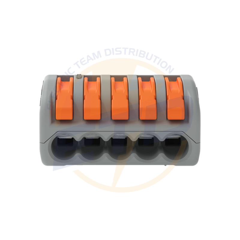 WAGO pentru toate tipurile de conductori; max. 4 mmp; 5 conductori 222-415 - imagine 5