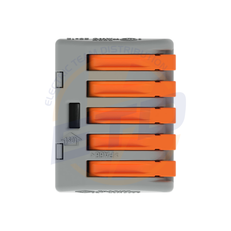 WAGO pentru toate tipurile de conductori; max. 4 mmp; 5 conductori 222-415 - imagine 2