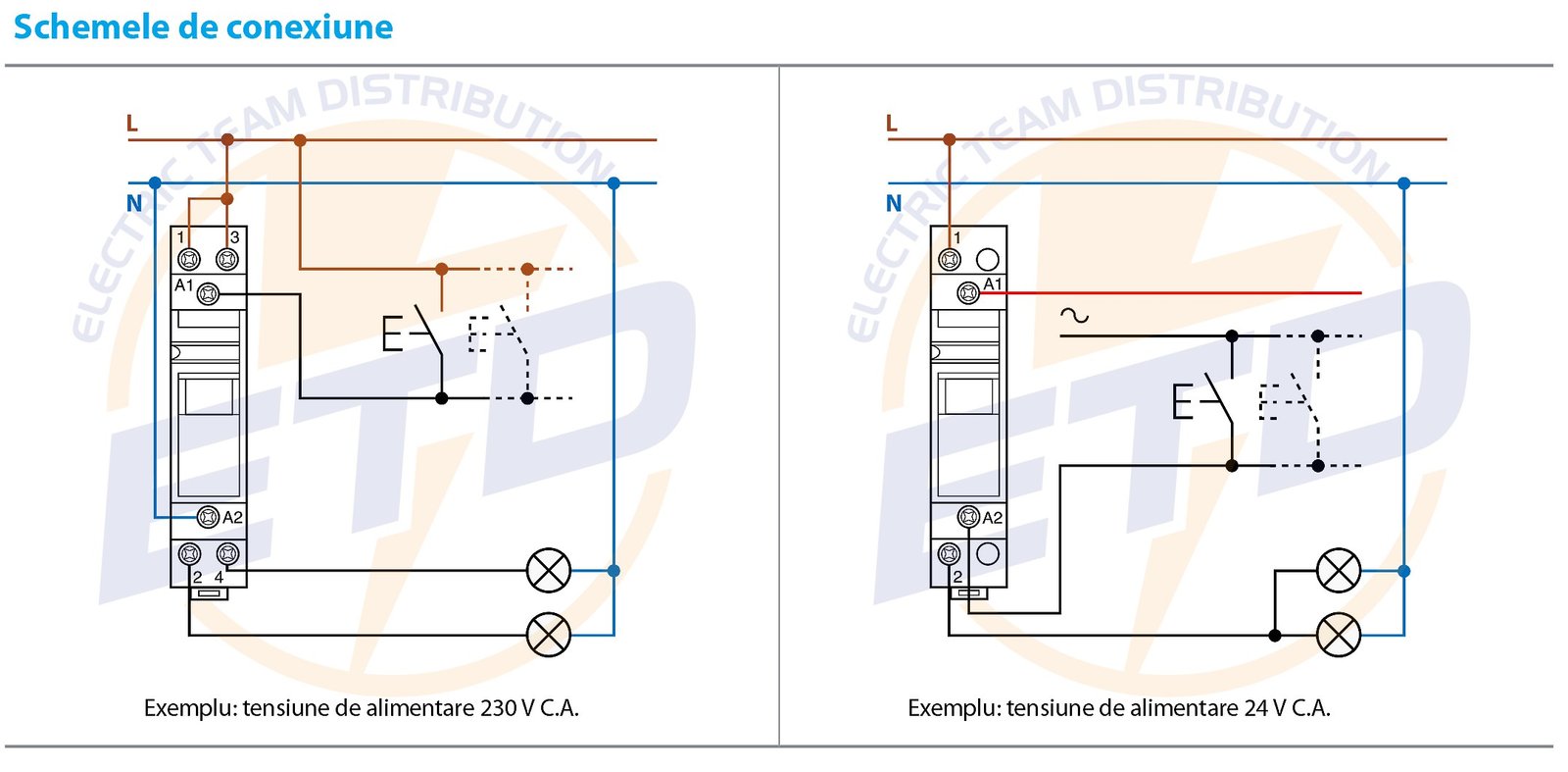 Releu pas cu pas schema de conexiuni