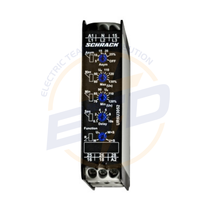 Releu supraveghere tensiune trifazat Ualim=24-240VAC_VDC, 2CC, 5A