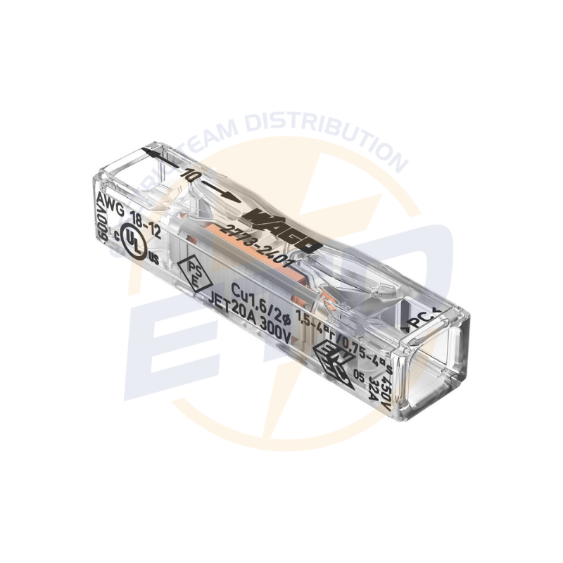Conector WAGO pentru conductor masiv, monofilari; max. 4 mmp; 2 conductori: 2773-2401 - imagine 5