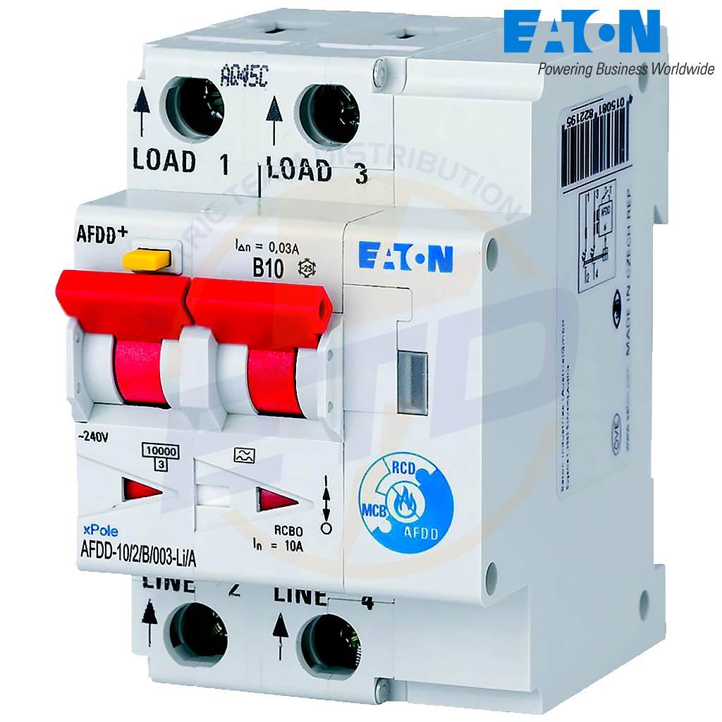AFDD Plus B10 Tip Li-A 30mA 10kA EATON AFDD-10-2-B-003-Li-A AFDD Plus B10 Tip Li-A 30mA 10kA EATON AFDD-10-2-B-003-Li-A