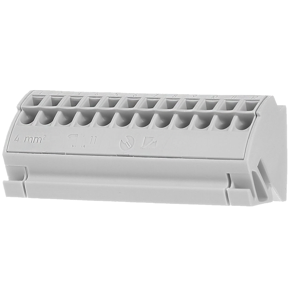 Bloc terminal 4mmp WAGO 812-101 gri deschis