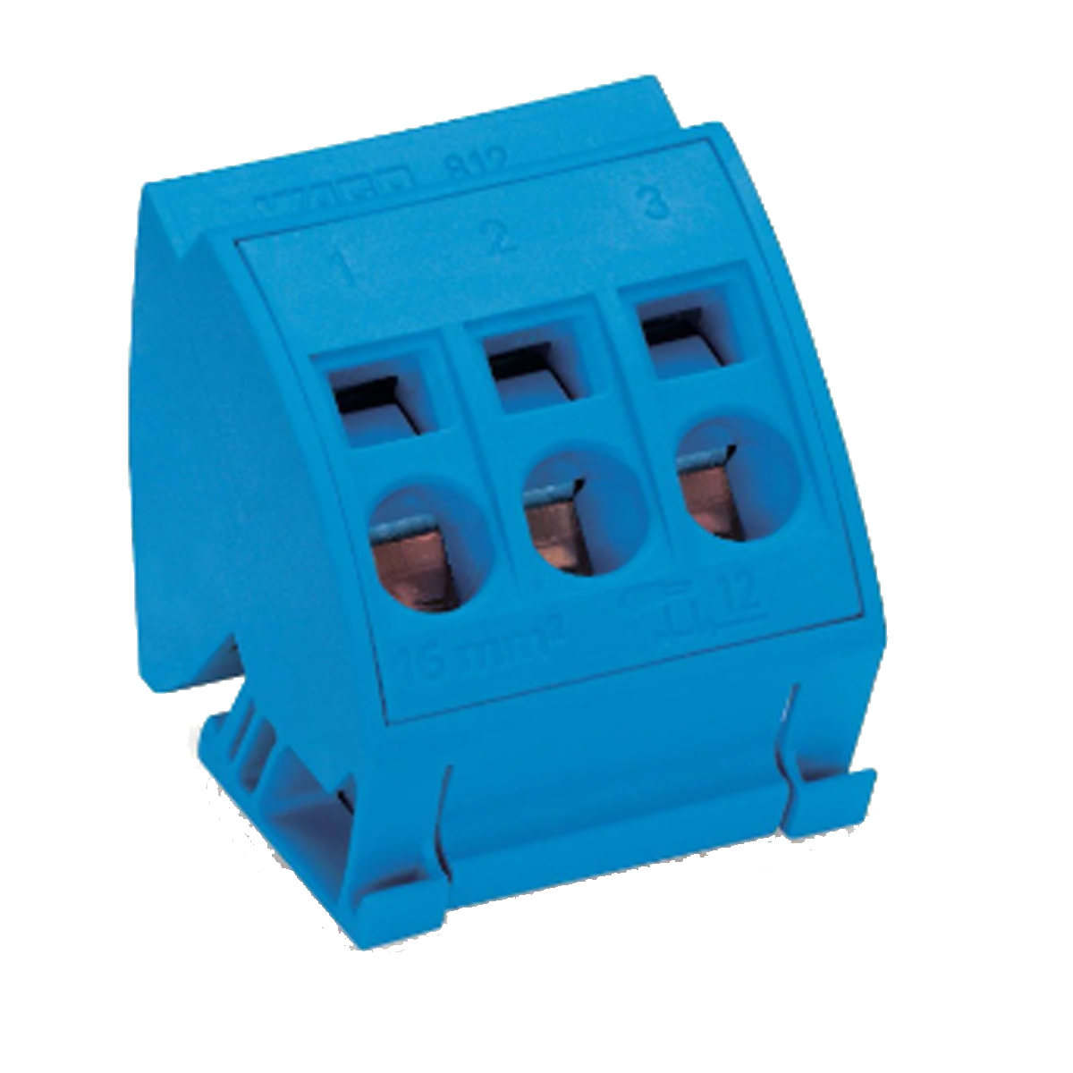 Bara colectoare conexiuni (10 x 3) mm fara butoane CAGE CLAMP® 16,00 mmp gri deschis 812-111