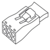 Conector pt deconectare corp iluminat 3 poli, 4,00 mmp galben 873-903