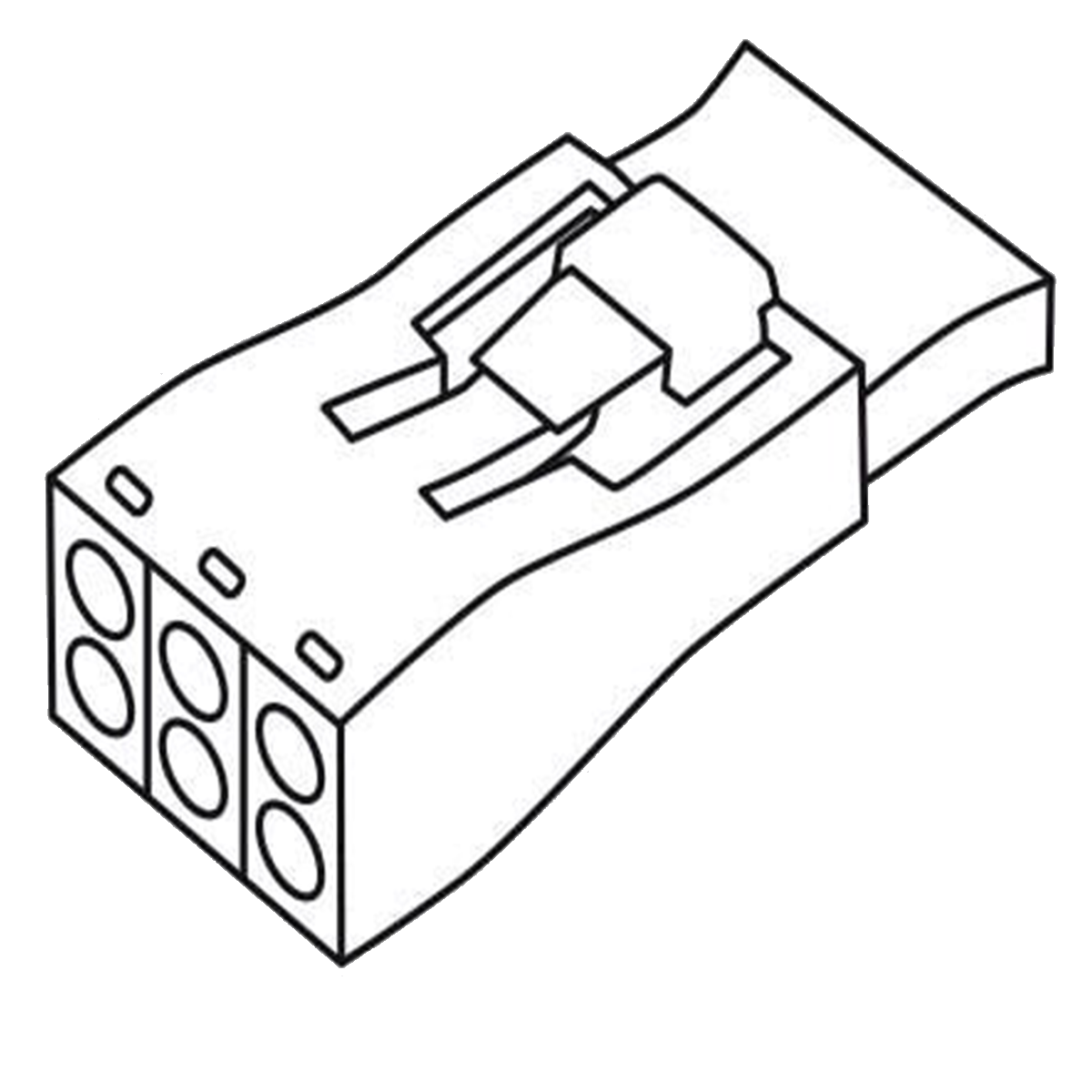 Conector pt deconectare corp iluminat 3 poli, 4,00 mmp galben 873-903