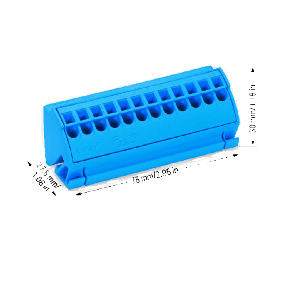 Bloc terminal 4mmp WAGO 812-104 albastru