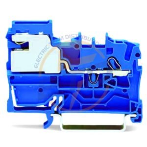 Clema sir cu deconectare Nul cu 1 conductor 2,5 mmp Albastra WAGO 2002-7114