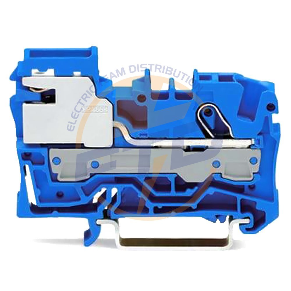 Clema sir cu deconectare Nul cu 1 conductor 6 mmp Albastra WAGO 2006-7114