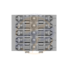 Suport de montare; 5 cai; pt conector in linie cu parghie; pentru montare cu surub; gri - Thumbnail Image 2