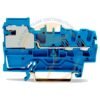 Clema sir cu deconectare Nul cu 2 conductori 2,5mmp Albastra Wago 2002-7214