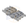 Suport de montaj; 3 cai; pt conector in linie cu parghie; cu picior de montare cu inclichetare; gri-3
