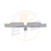 Suport de montaj; 4 cai; pt conector in linie cu parghie; cu picior de montare cu inclichetare; gri - Thumbnail Image 3