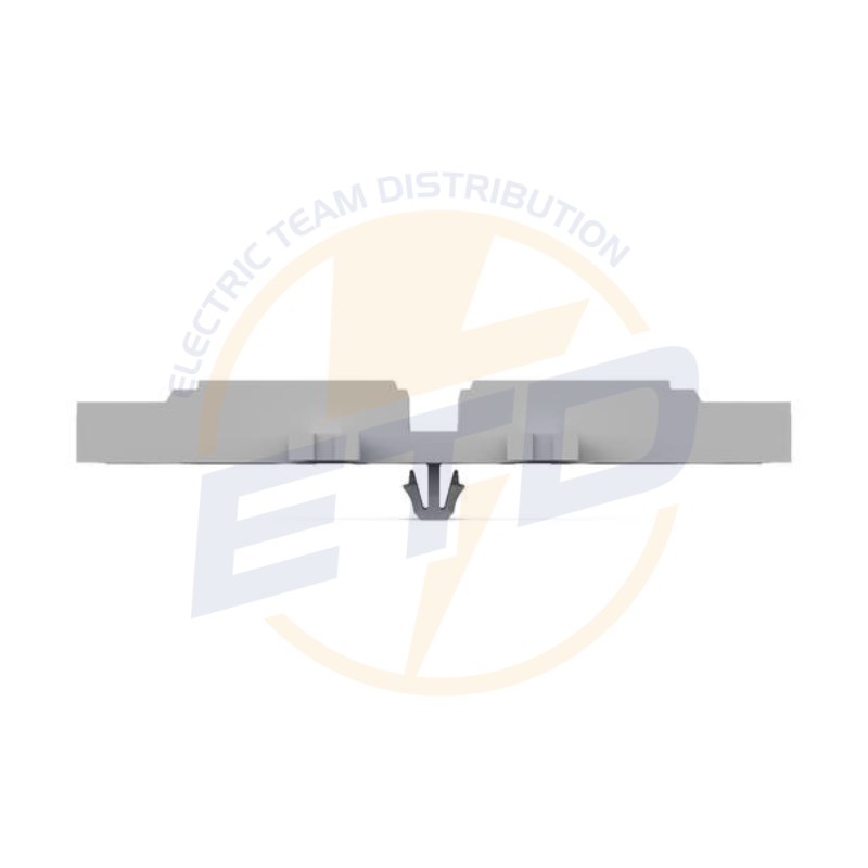 Suport de montaj; 4 cai; pt conector in linie cu parghie; cu picior de montare cu inclichetare; gri - imagine 3