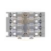 Suport de montaj; 4 cai; pt conector in linie cu parghie; cu picior de montare cu inclichetare; gri - Thumbnail Image 2