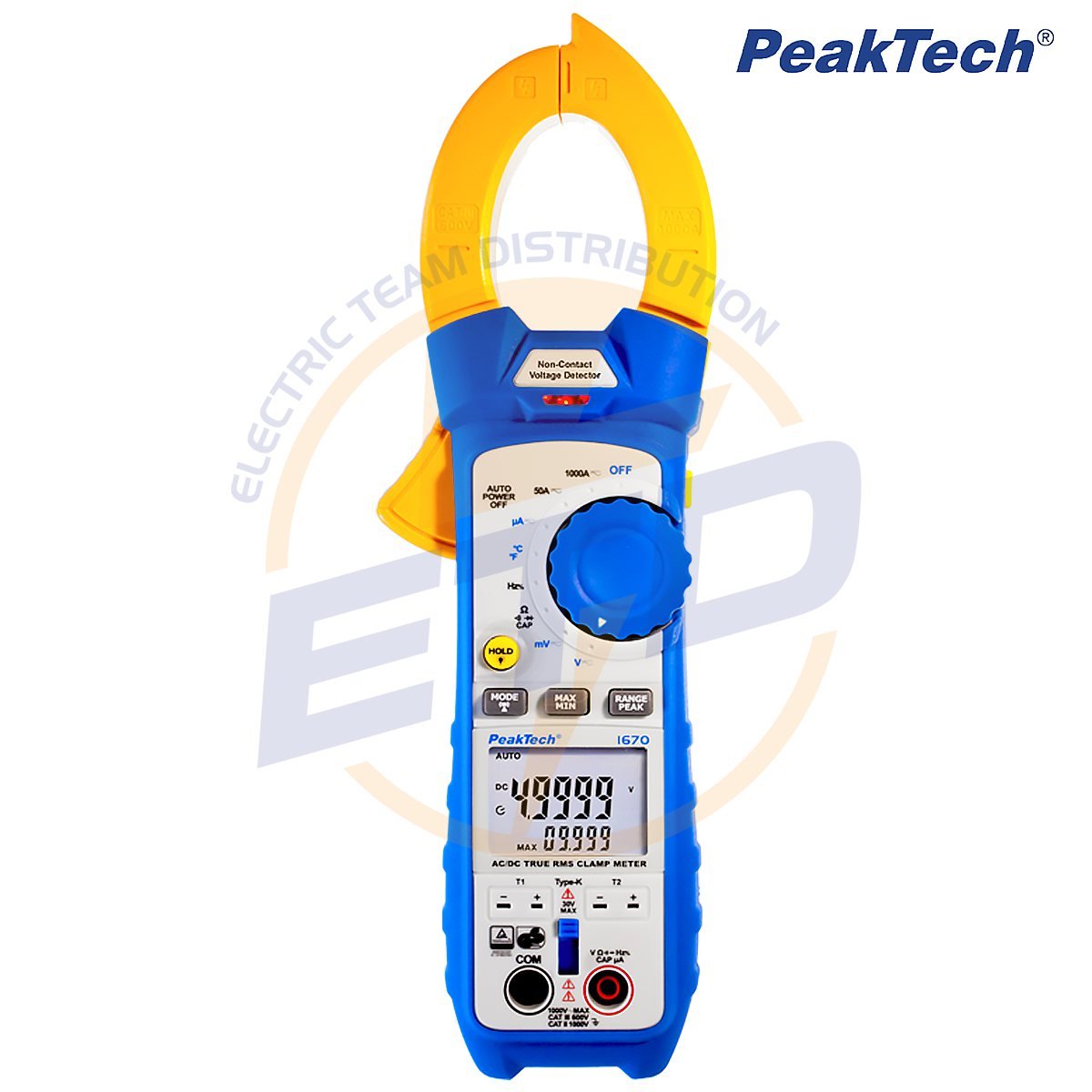 Clampmetru digital profesional AC DC PeakTech P1670 BlueTooth