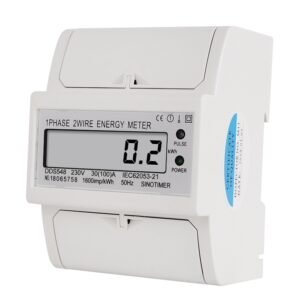 Contor monofazat de energie electrica Sinotimer 230V AC 50Hz 30(100)A ecran digital LED DDS548