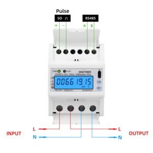 Contor monofazat de energie electrica Sinotimer 230V AC 50Hz 5(100)A ecran digital LED iluminat DDS6619-015