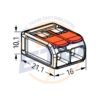 Conector WAGO 221-612 2 poli Conductor 6 mmp - dimensiuni