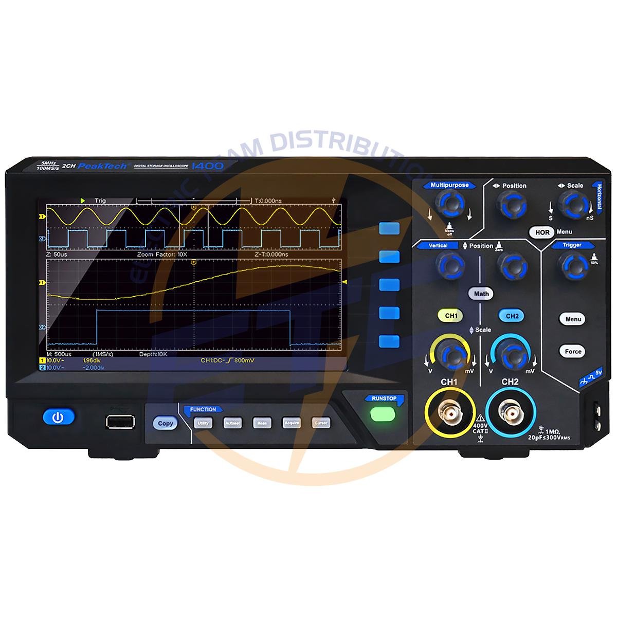 Osciloscop digital PeakTech P1400