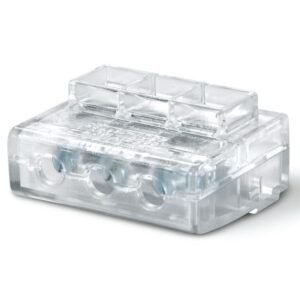 Clema de conectica rapida Scame, 3x16mmp, transparent