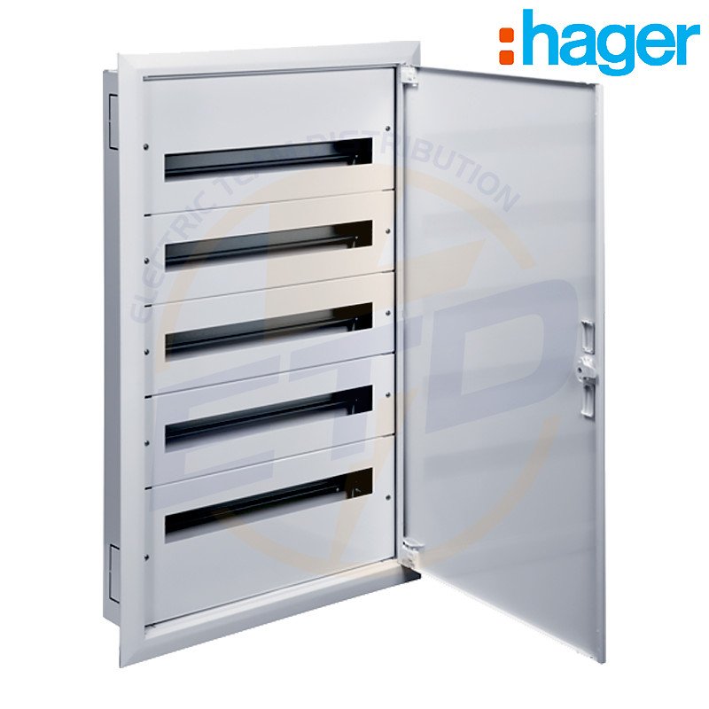 Tablou electric metalic incastrat 120 module HAGER 5x24 usa metalica