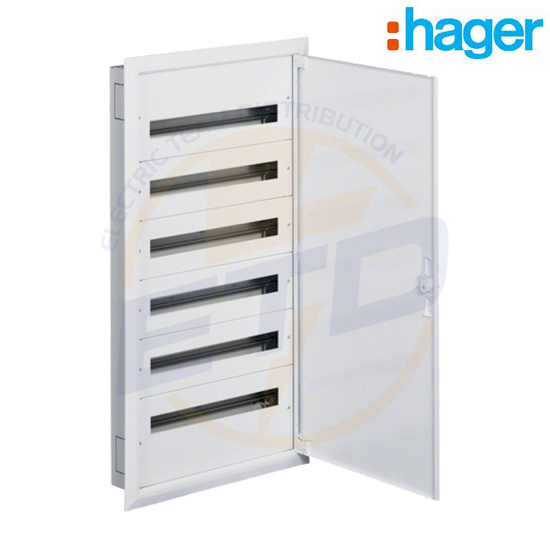 Tablou electric metalic incastrat 144 module HAGER 6x24 usa metalica